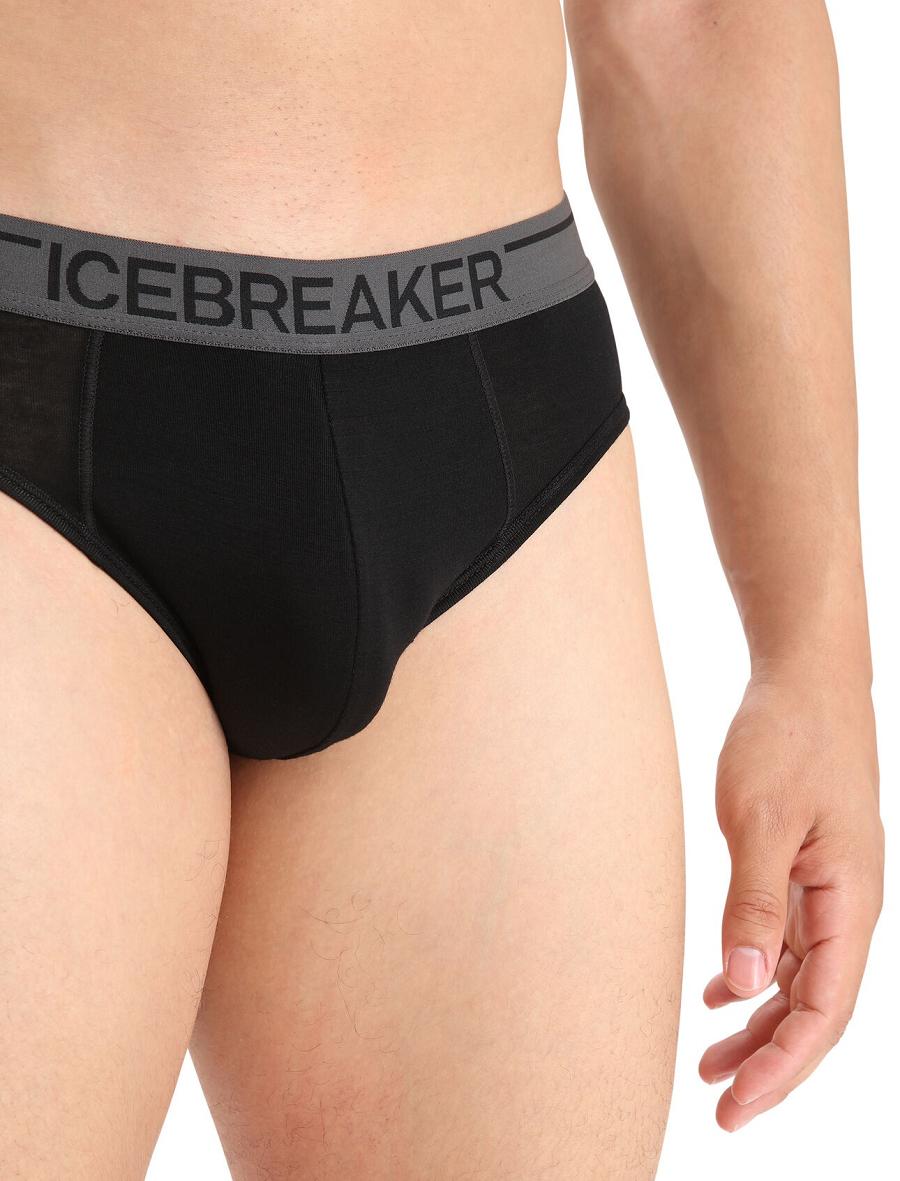 Sous Vêtement Icebreaker Merino Anatomica Briefs Homme Noir | FR 1299JPQJ